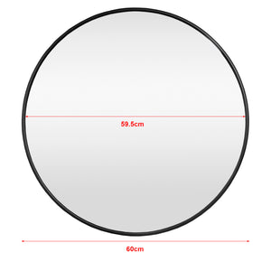 Wandspiegel Ordona schwarz rund in versch. Größen [en.casa]