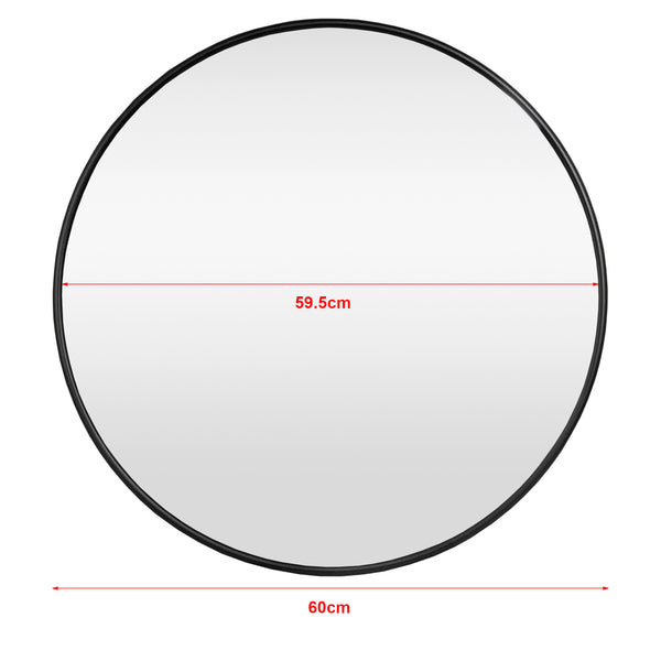 Wandspiegel Ordona schwarz rund in versch. Größen [en.casa]