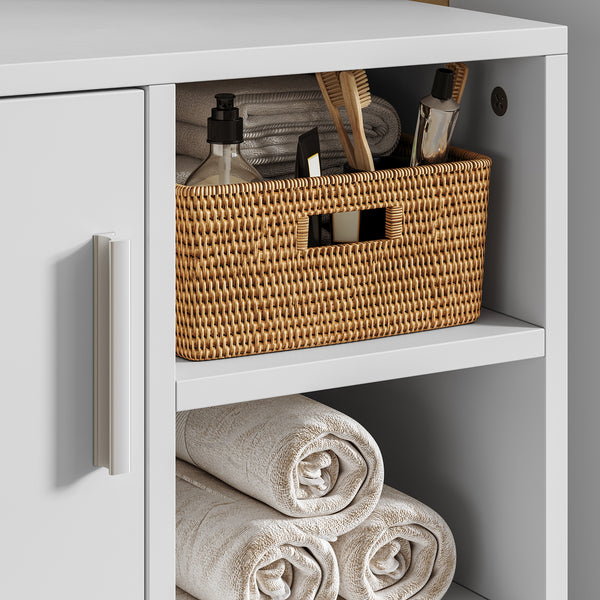 Waschbeckenunterschrank Kulaik 51x60x32 cm Weiß [en.casa]