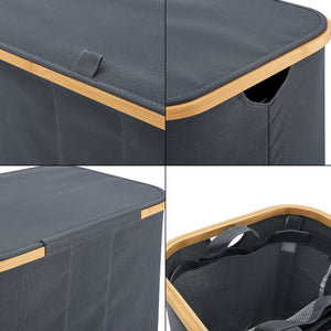 Wäschekorb Rusko 140L in verschiedenen Farben [en.casa]