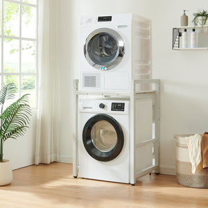 Waschmaschinenregal Hökangend 105x73x63 cm Weiß [en.casa]