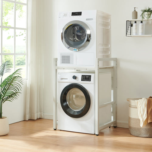 Waschmaschinenregal Hökangend 105x73x63 cm Weiß [en.casa]