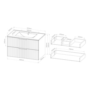 Waschtisch mit Waschbecken Veppenssan [en.casa]