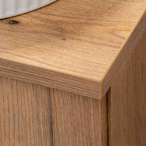 Waschtischunterschrank Skelbolu mit 2 Schubladen und 1 Tür [en.casa]