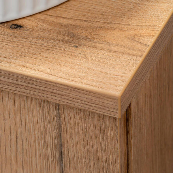 Waschtischunterschrank Skelbolu mit 2 Schubladen und 1 Tür [en.casa]