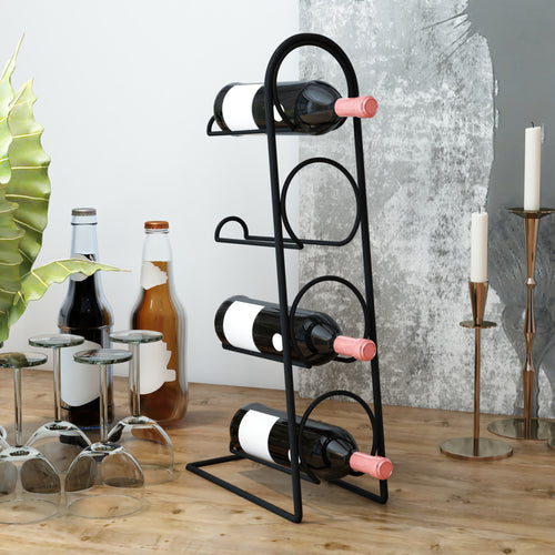 Weinregal Anchamps für 4 Flaschen [en.casa] - premiumXL