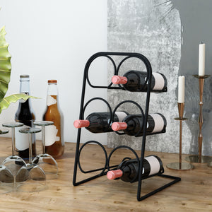 Weinregal Bergnicourt für 6 Flaschen [en.casa]