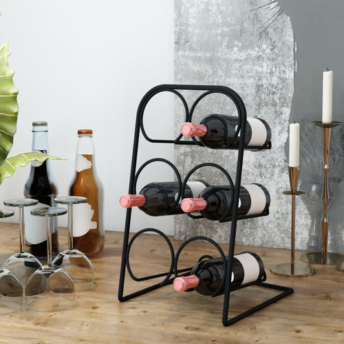 Weinregal Bergnicourt für 6 Flaschen [en.casa]