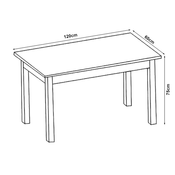 Esstisch Den Haag 120x60 cm in versch. Farben [en.casa]