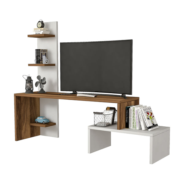 Fernsehtisch Hörby mit Regal [en.casa]