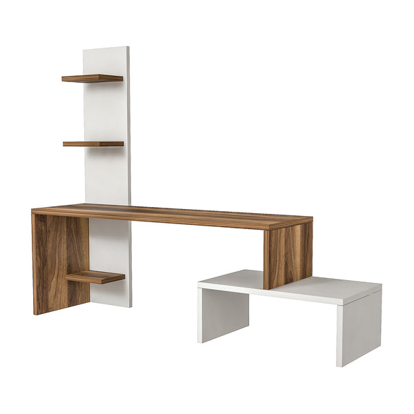 Fernsehtisch Hörby mit Regal [en.casa]