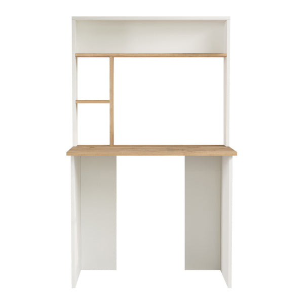 Schreibtisch Tópisa mit Regal 149x90x52 cm [en.casa]