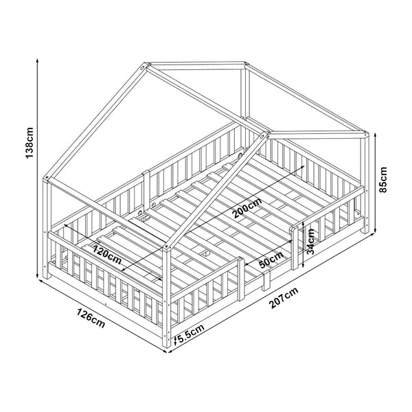 Kinderbett Treviolo [en.casa]