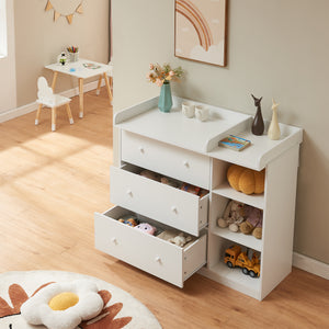 Wickelkommode Beldinupp mit Wickelaufsatz [en.casa]