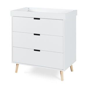 Wickelkommode Sallinrar mit abnehmbarer Wickelauflage [en.casa]