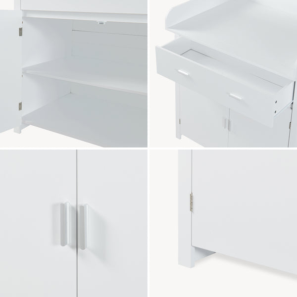 Wickelkommode Starler mit abnehmbarer Wickelauflage [en.casa]