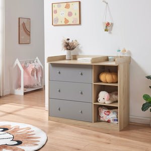 Wickelkommode Beldinupp mit Wickelauflage [en.casa]