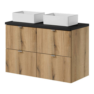 Waschtisch Skelbolu mit Aufsatzwaschbecken [en.casa]