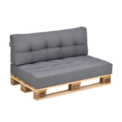 Rückenkissen Eckkissen Sitzkissen für Euro-Paletten-Sofa Palettenkissen Auflage In/Outdoor Polster Möbel + Palette [en.casa]