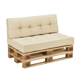 Rückenkissen Eckkissen Sitzkissen für Euro-Paletten-Sofa Palettenkissen Auflage In/Outdoor Polster Möbel + Palette [en.casa]