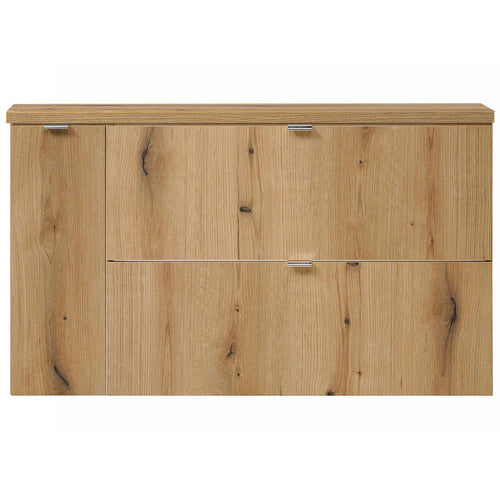 Waschtischunterschrank Skelbolu mit 2 Schubladen und 1 Tür [en.casa]