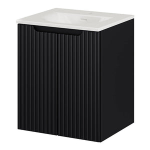 Waschtisch Skelbolu Schwarz [en.casa]