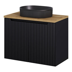 Waschtisch Skelbolu mit Türen gerillt [en.casa]