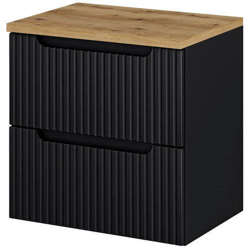 Waschtischunterschrank Skelbolu gerillte Front [en.casa]