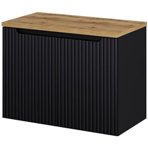 Waschbeckenunterschrank Skelbolu mit Türen [en.casa]